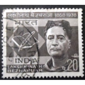 Selo postal da Índia de 1968 Lakshminath Bezbaruah