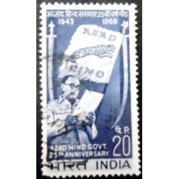 Selo postal da Índia de 1968 Azad Hind