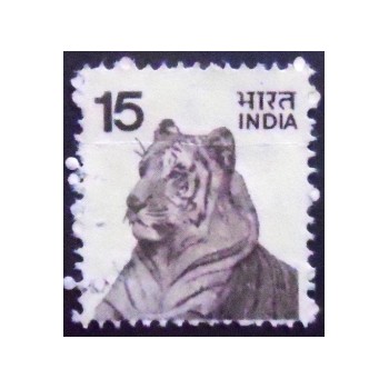 Imagem similar à do selo postal da Índia de 1975 Tiger