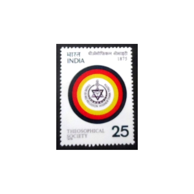 Selo postal da Índia de 1975 Theosophical Society