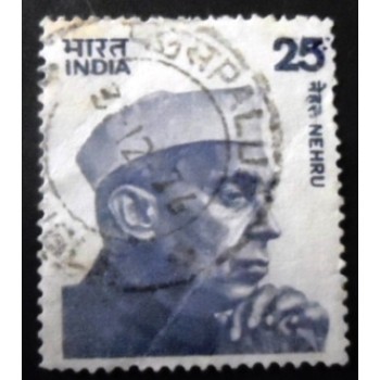 Imagem similar à do selo postal da Índia de 1976 Jawaharlal Nehru III U