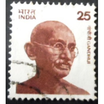 Selo postal da Índia de 1978 Mohandas Karamchand Gandhi