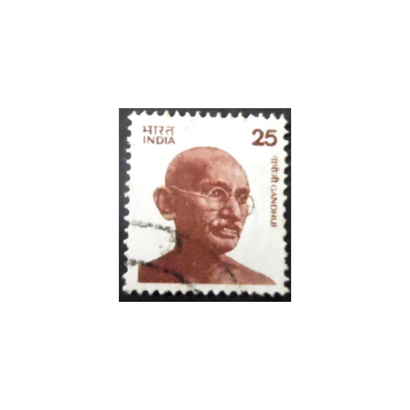 Selo postal da Índia de 1978 Mohandas Karamchand Gandhi