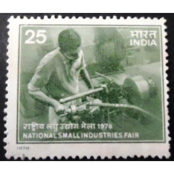 Selo postal da Índia de 1978 National Small Industries Fair