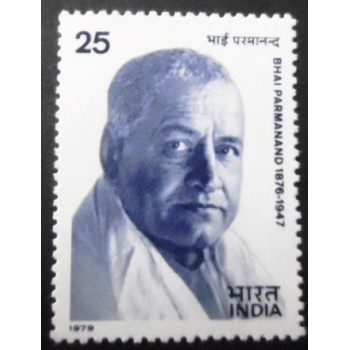 Selo postal da Índia de 1979 Bhai Parmanand