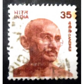 Selo postal da Índia de 1982 Gandhi  U C