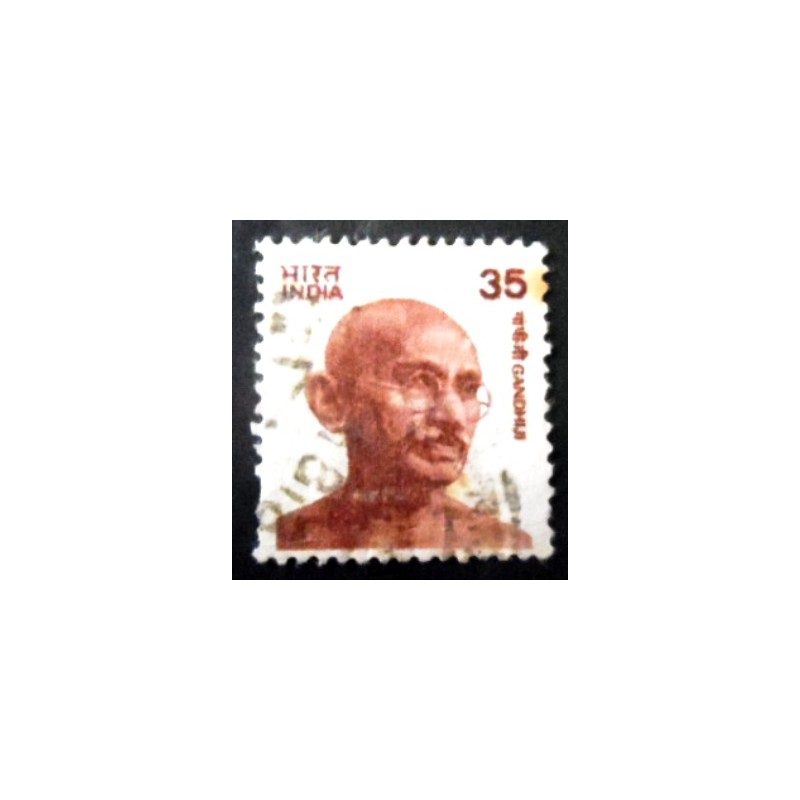 Selo postal da Índia de 1982 Gandhi  U C