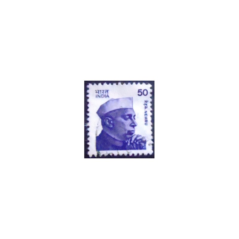 Selo postal da Índia de 1983 Jawaharlal Nehru