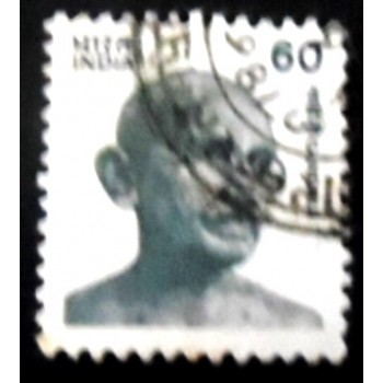 Selo postal da Índia de 1988 Mohandas Karamchand Gandhi