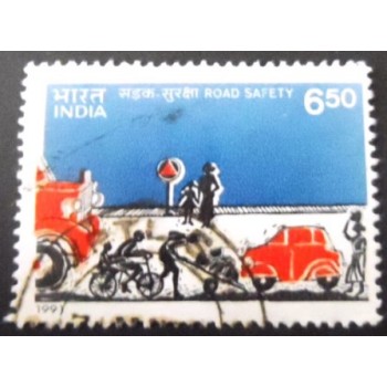Selo postal da Índia de 1991 International Traffic Safety
