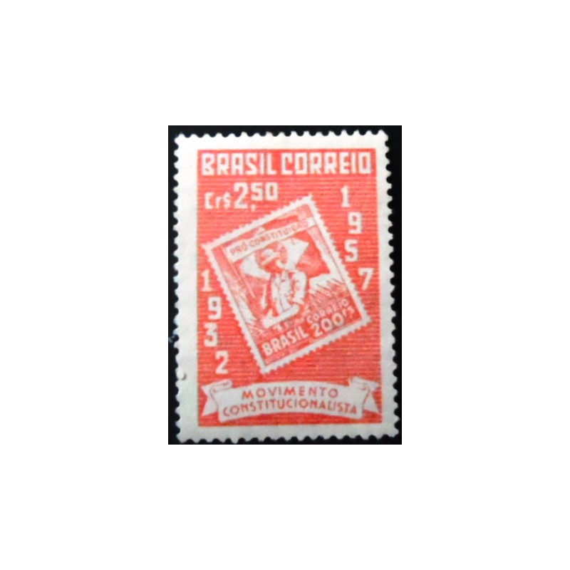 Selo postal do Brasil de 1957 Revolução Constitucionalista M