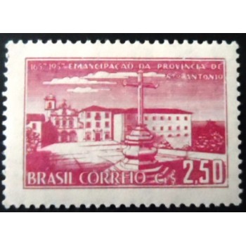 Selo postal do Brasil de 1957  Emancipação Santo Antônio N