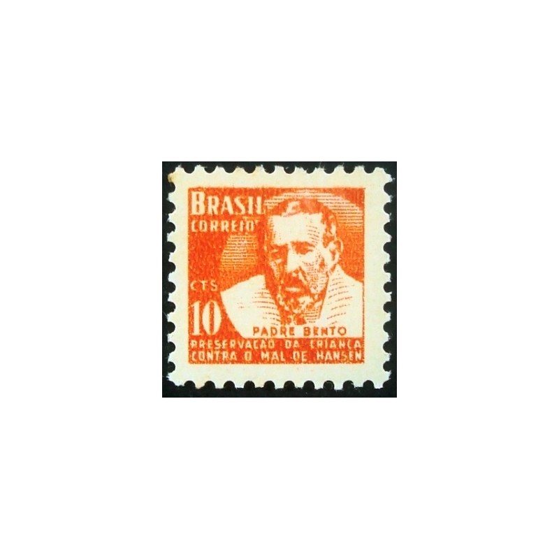 Selo postal do Brasil de 1957 Padre Bento H5 M