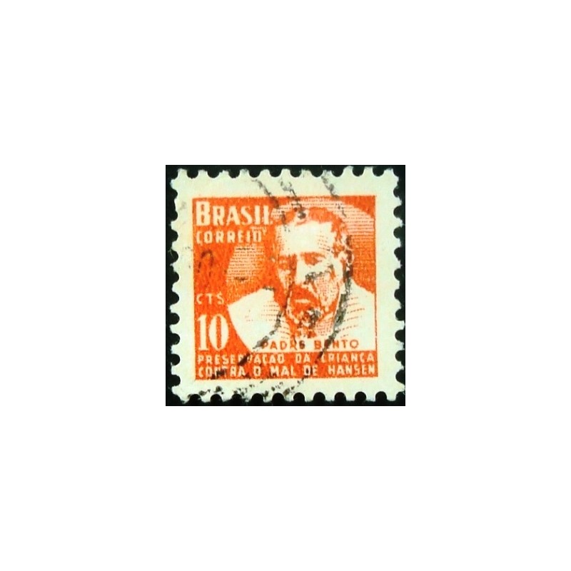 Imagem similar à do selo postal do Brasil de 1957 Padre Bento H5 U