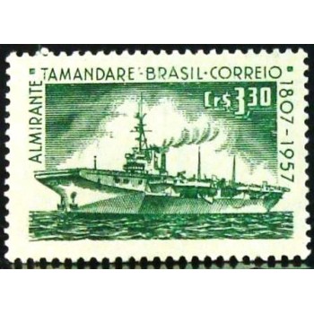 Selo postal Comemorativo do Brasil de 1958 Almirante Tamandaré M