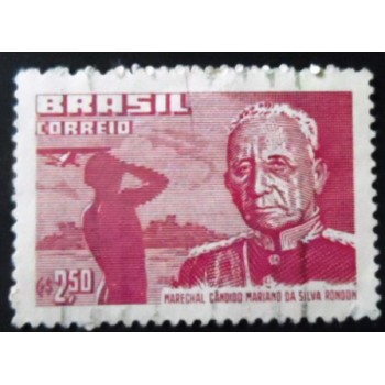 Imagem similar à do selo postal do Brasil de 1958 Marechal Rondon U