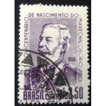 Selo postal do Brasil de 1958 Marechal Osório MCC