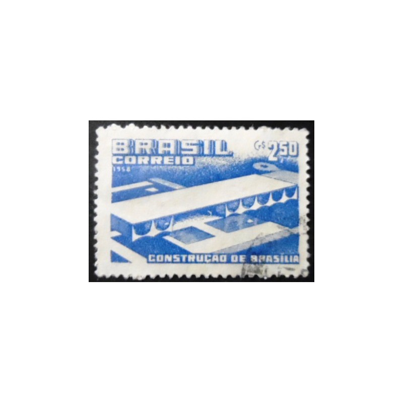 Imagem similar à do selo postal do Brasil de Construção de Brasília U