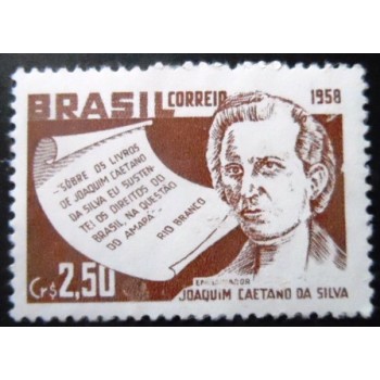 Selo postal do Brasil de 1958 Joaquim Caetano da Silva M