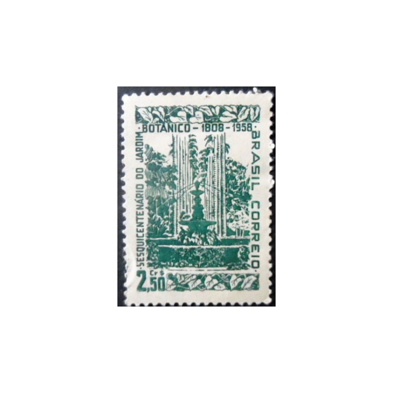 Selo postal do Brasil de 1958 Jardim Botânico M A