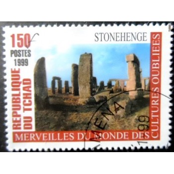 Selo postal do Tchde de 2000 Stonehenge