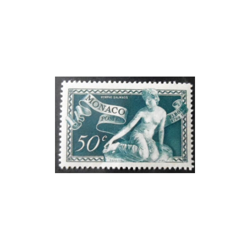 Selo postal de Monaco de 1948 Nymphe Salmacis N
