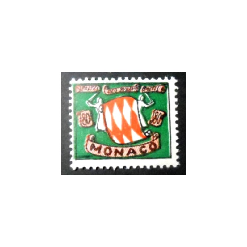 Selo postal de Mônaco de 1954 Coat of arms  80 M