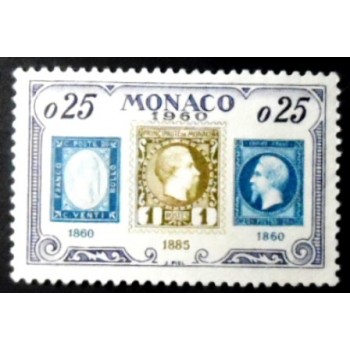 Selo postal de Monaco de 1960 75 Years Monaco Stamps