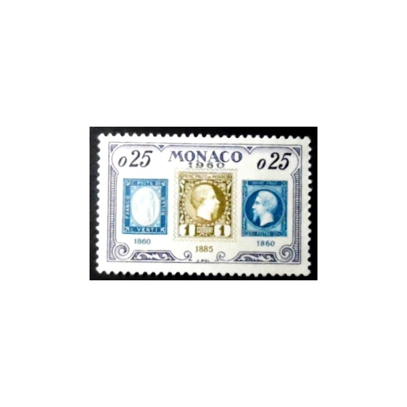 Selo postal de Monaco de 1960 75 Years Monaco Stamps