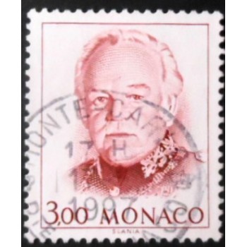 Selo postal de Mônaco de 1996 Prince Rainier III 3