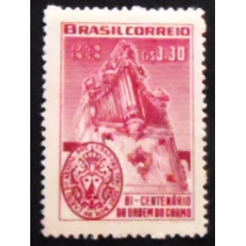 Imagem do selo postal do Brasil de 1959 Ordem Terceira do Carmo N