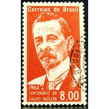 Imagem similar á do selo postal do Brasil de 1964 Lauro Müller U