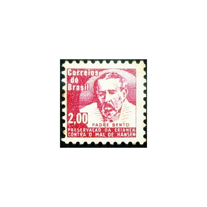 Selo postal do Brasil de 1964 Padre Bento H 10 M