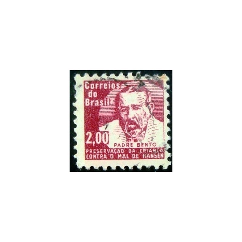 Imagem similar à do selo postal do Brasil de 1964 Padre Bento H 10 U