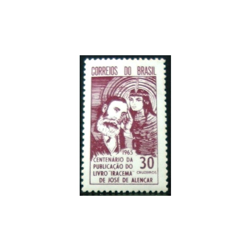 Selo postal do Brasil de 1965 Iracema M