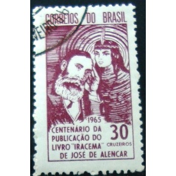 Selo postal do Brasil de 1965 Iracema M1D