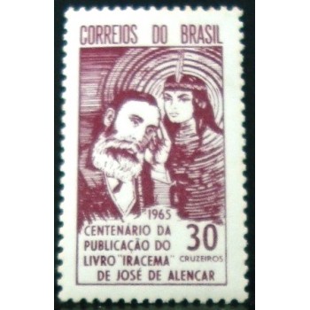 Selo postal do Brasil de 1965 Iracema M