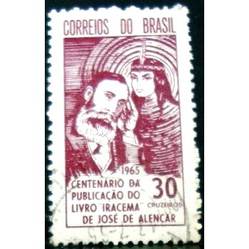 Imagem similar à do selo postal do Brasil de 1965 Iracema U