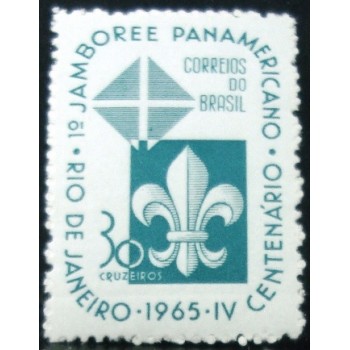 Selo postal do Brasil de 1965 Jamboree M