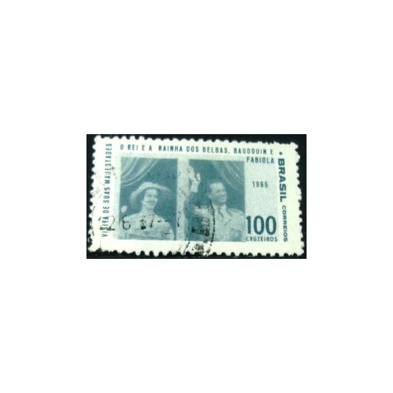 Imagem similar à do selo postal do Brasil de 1965 Baudouim e Fabíola  U