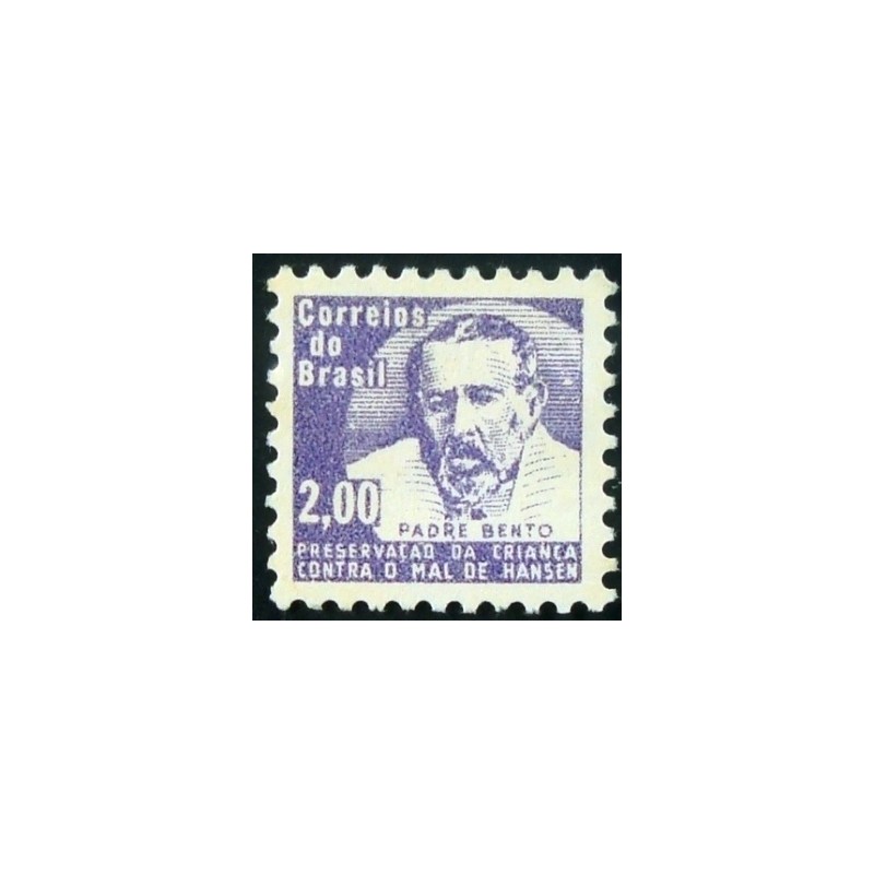 Selo postal do Brasil de 1965 Padre Bento H 11 M