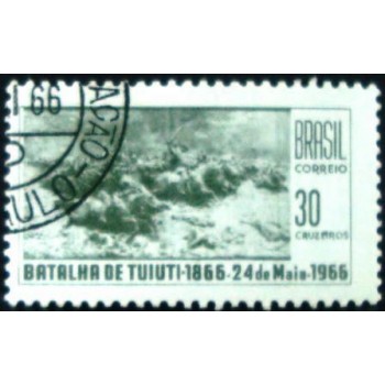 Selo postal do Brasil de 1966 Batalha de Tuiuti MCC