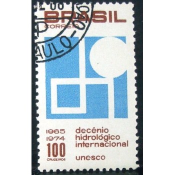 Selo postal do Brasil de 1966 Decênio Hidrológico M1D