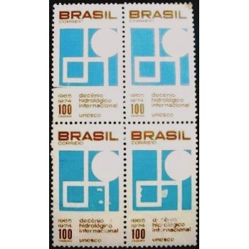 Quadra de selos postais do Brasil de 1966 Decênio Hidrológico N