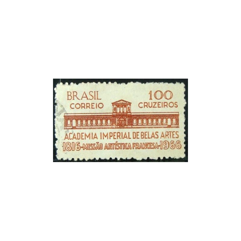 Imagem similar à do selo postal do Brasil de 1966 Missão Artística Francesa U