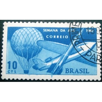 Selo postal do Brasil de 1967 Semana da Asa M1D