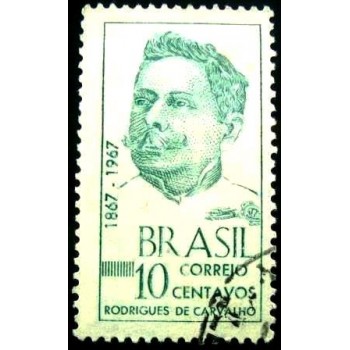 Imagem similar à do selo postal do Brasil de 1967 - Rodrigues de Carvalho U