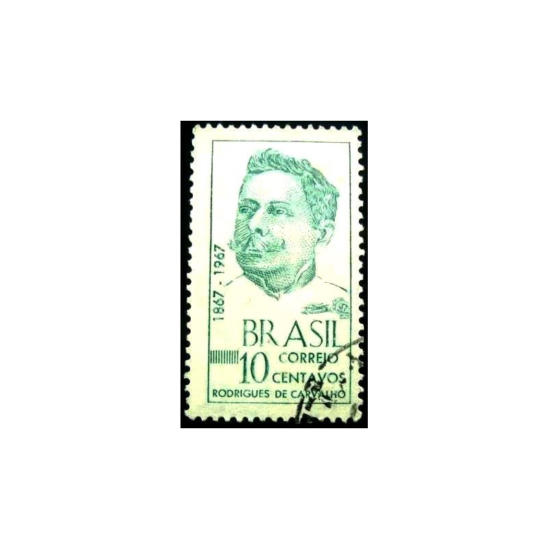 Imagem similar à do selo postal do Brasil de 1967 - Rodrigues de Carvalho U