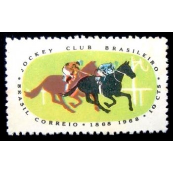 Selo postal do Brasil de 1968 Jockey Club M