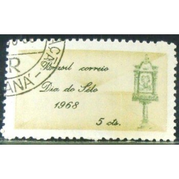 Selo postal do Brasil de 1968 Dia do Selo M1D